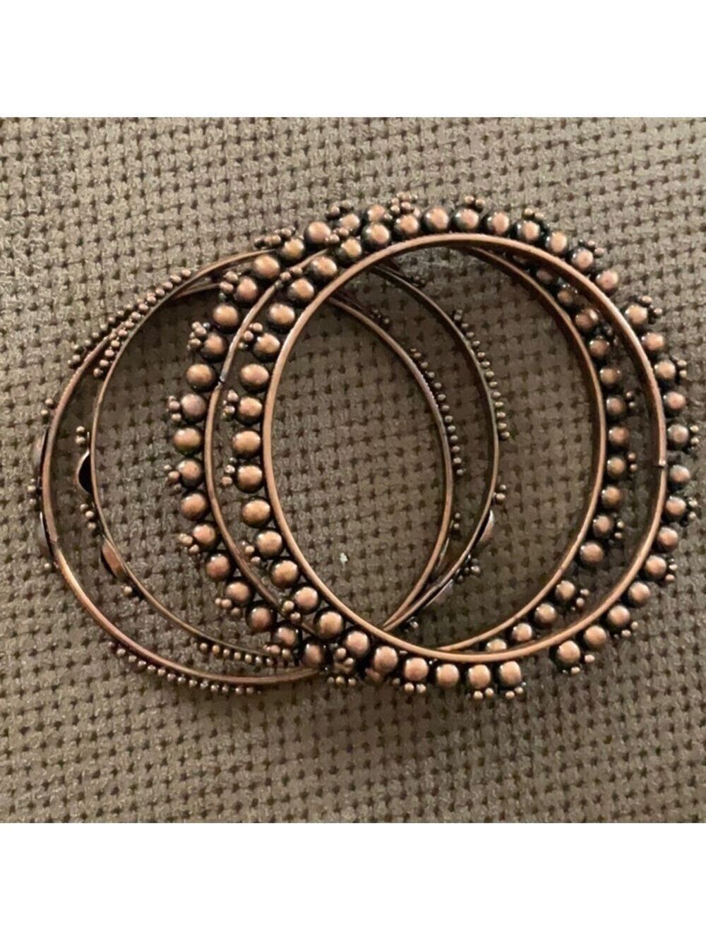 Vintage Brass Bracelets Set of 4